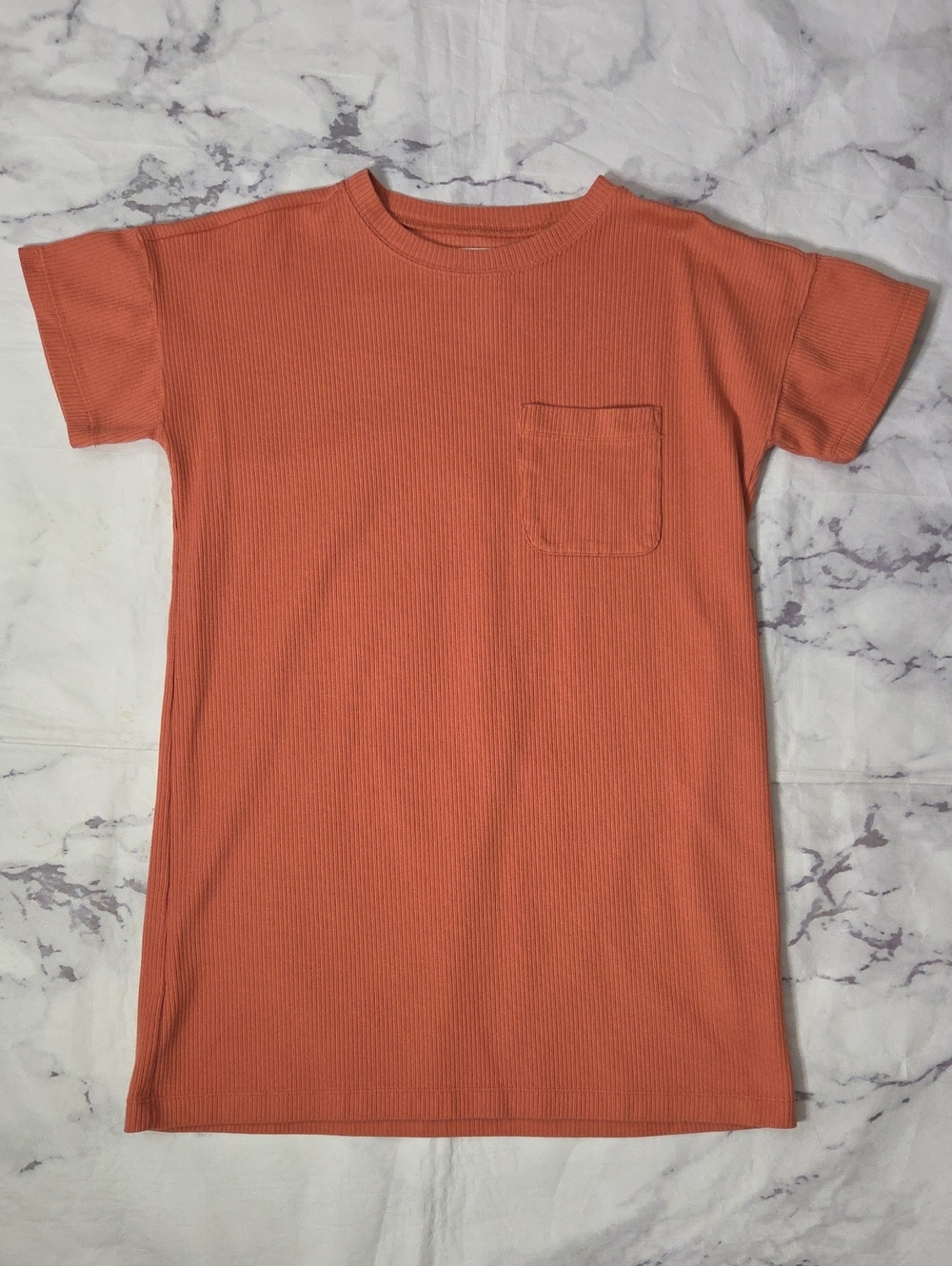 Madewell Sweet Dahlia Ribbed T-Shirt Dress